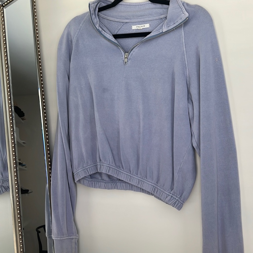 Cropped PanSun half-zip